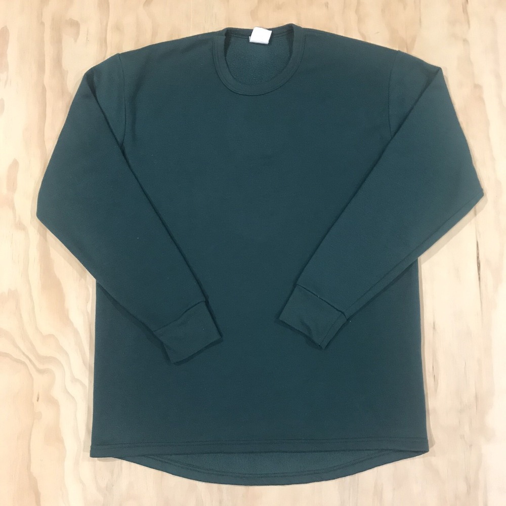 Vintage WICKERS Sweatshirt Pullover Crewneck Mens Size Medium Forest Green Blank